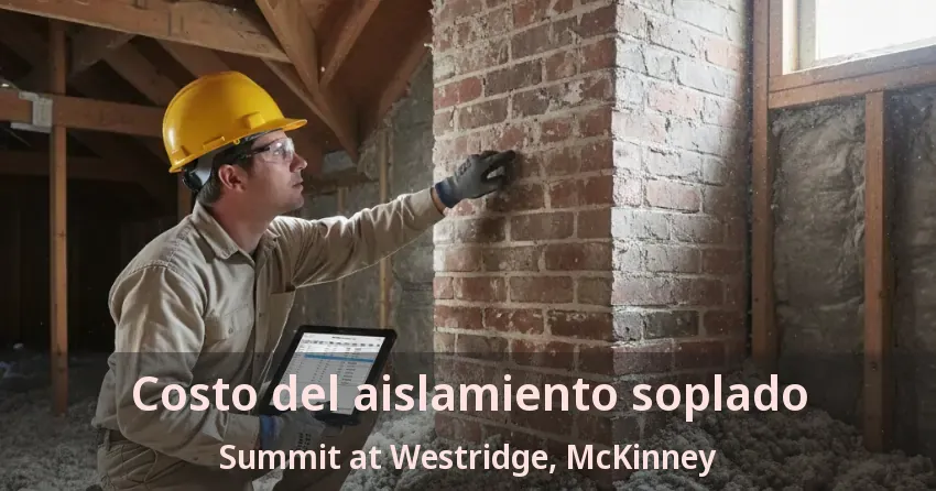 Costo del aislamiento soplado Summit at Westridge, McKinney - TX