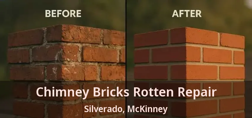 Chimney Bricks Rotten Repair Silverado, McKinney - TX