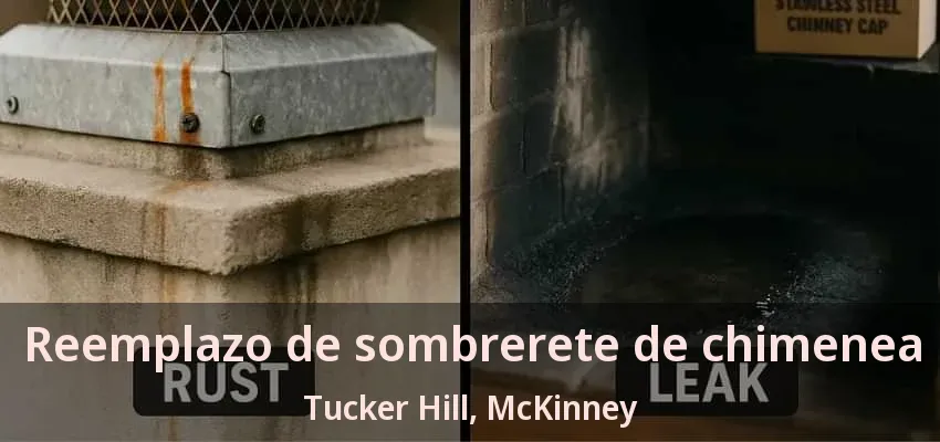 Reemplazo de sombrerete de chimenea Tucker Hill, McKinney - TX