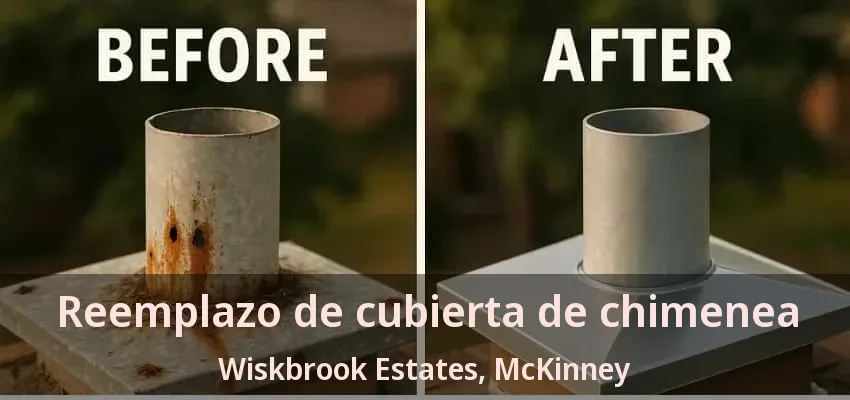 Reemplazo de cubierta de chimenea Wiskbrook Estates, McKinney - TX