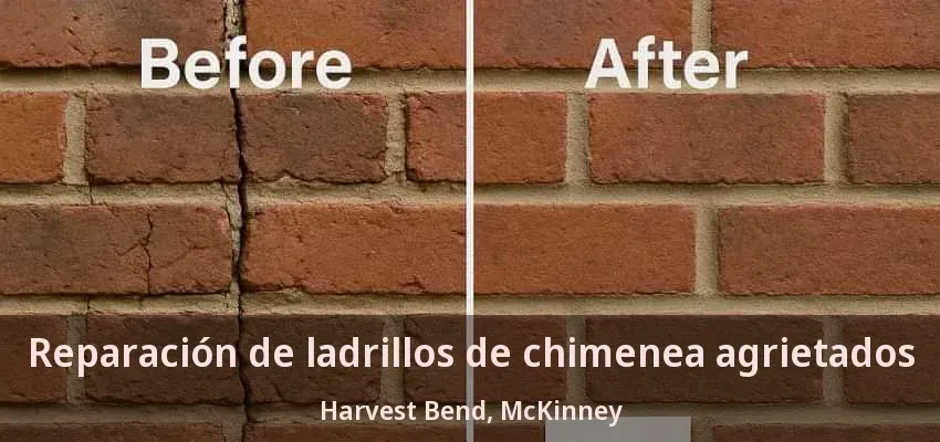 Reparación de ladrillos de chimenea agrietados Harvest Bend, McKinney - TX