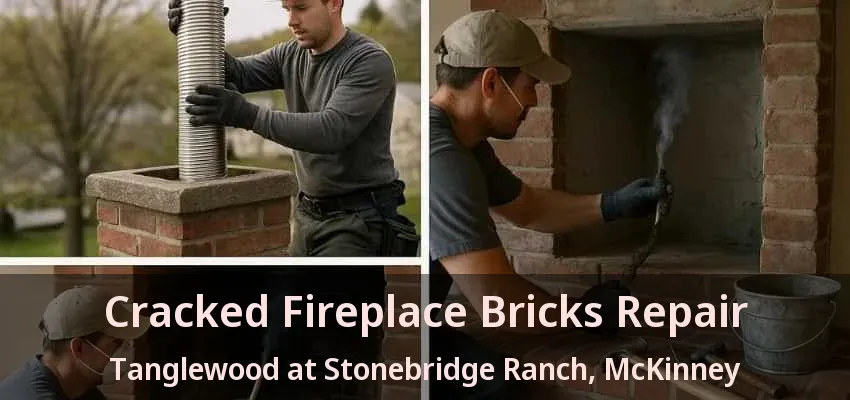 Cracked Fireplace Bricks Repair Tanglewood at Stonebridge Ranch, McKinney - TX