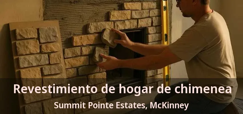 Revestimiento de hogar de chimenea Summit Pointe Estates, McKinney - TX