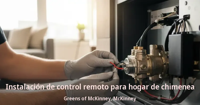 Instalación de control remoto para hogar de chimenea Greens of McKinney, McKinney - TX