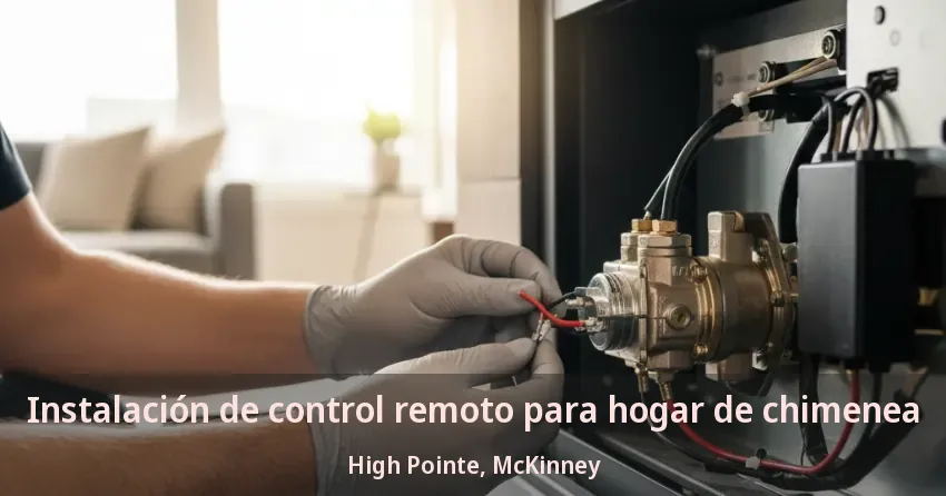 Instalación de control remoto para hogar de chimenea High Pointe, McKinney - TX Instalación de control remoto para hogar de chimenea High Pointe, McKinney - TX