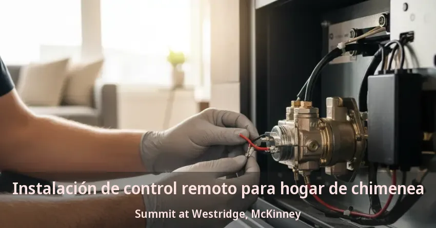 Instalación de control remoto para hogar de chimenea Summit at Westridge, McKinney - TX Instalación de control remoto para hogar de chimenea Summit at Westridge, McKinney - TX