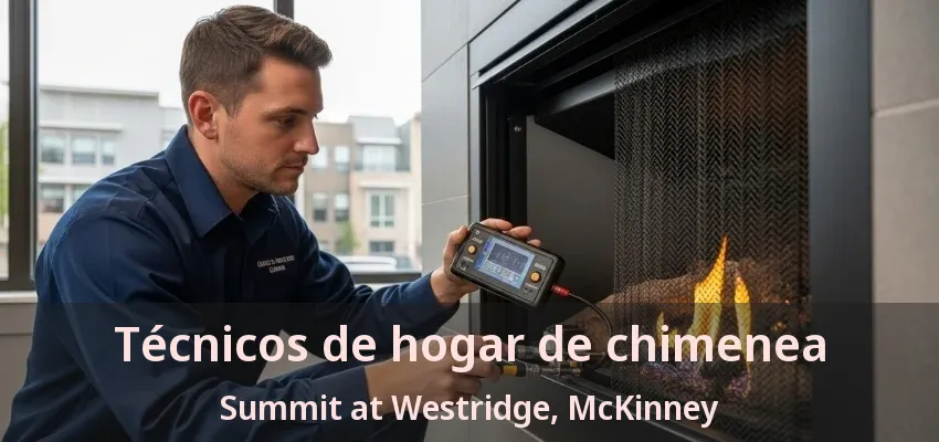 Técnicos de hogar de chimenea Summit at Westridge, McKinney - TX