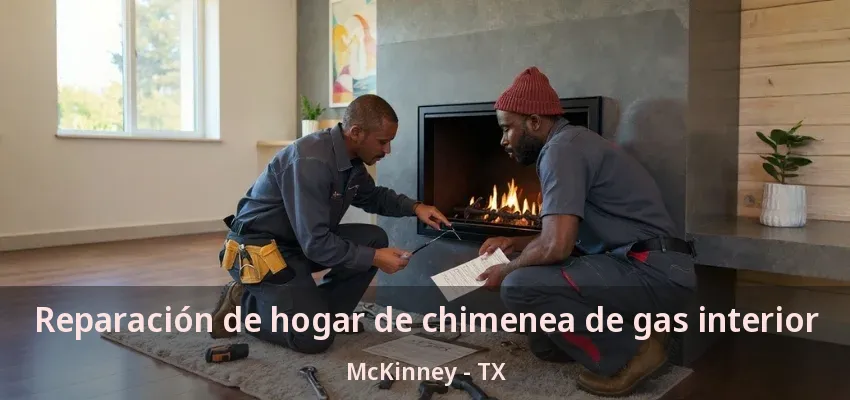 Reparación de hogar de chimenea de gas interior McKinney - TX Reparación de hogar de chimenea de gas interior McKinney - TX