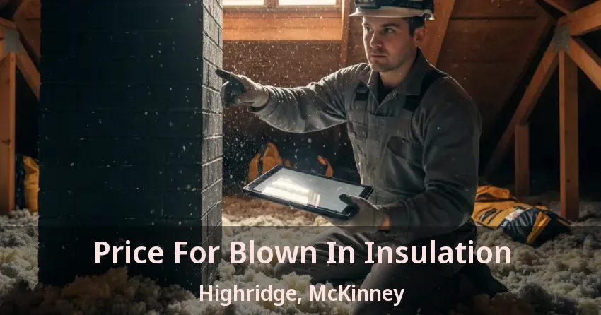 Price For Blown In Insulation Highridge, McKinney - TX Price For Blown In Insulation Highridge, McKinney - TX