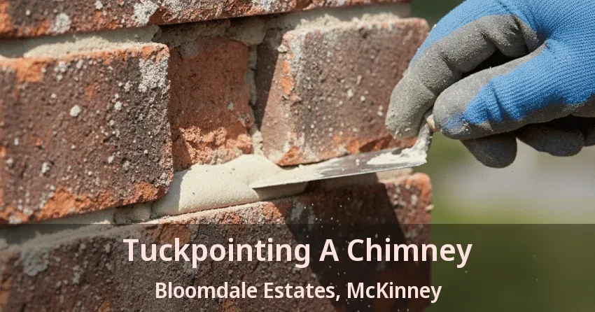 Tuckpointing A Chimney Bloomdale Estates, McKinney - TX
